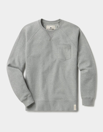 Jackie Premium Fleece Pocket Crew in Grey