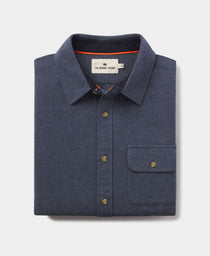 Chamois Button Up Shirt: Vintage Blue