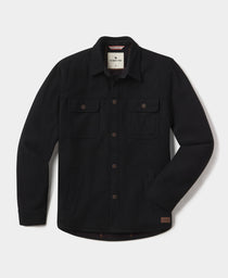 Brightside Flannel Lined Workwear Jacket: Black