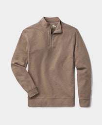 Puremeso Weekend Quarter Zip: Taupe