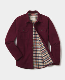 Brightside Flannel Lined Workwear Jacket: Wine