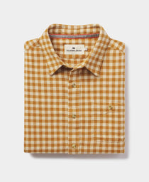 Stephen Button Up Shirt: Honey Plaid