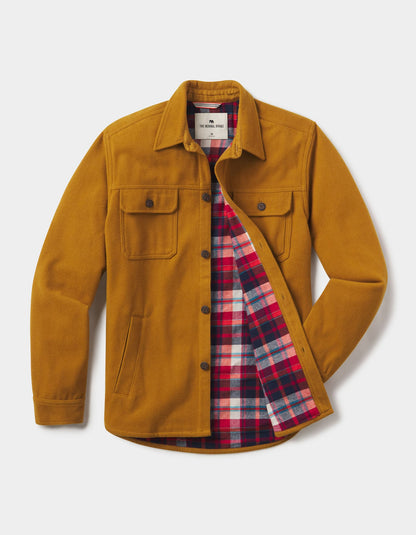 Brightside Flannel Lined Workwear Jacket in Gold