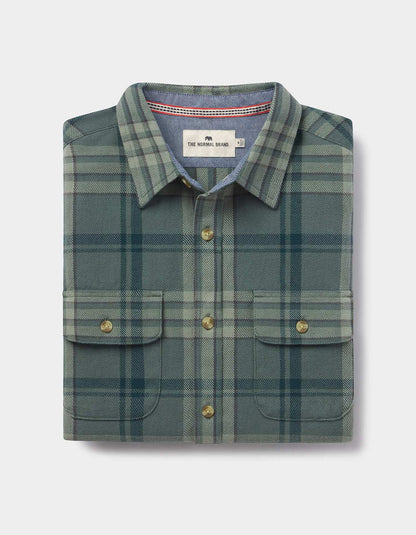 Mountain Overshirt in Juniper Plaid