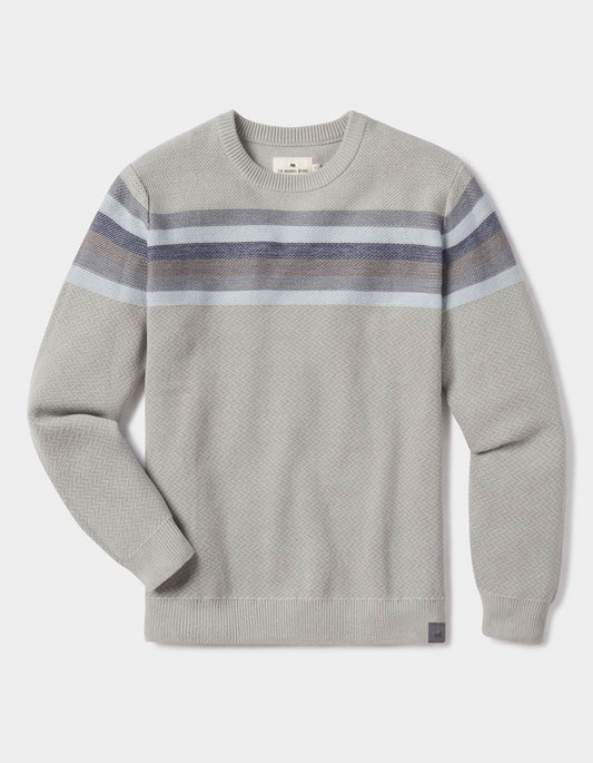 Striped Ski Sweater in Grey Multi