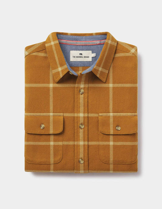 Mountain Overshirt in Palomino Plaid