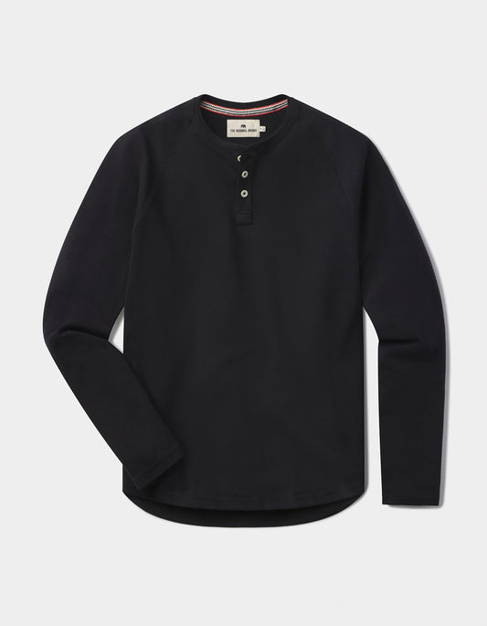 Puremeso Everyday Henley in Black