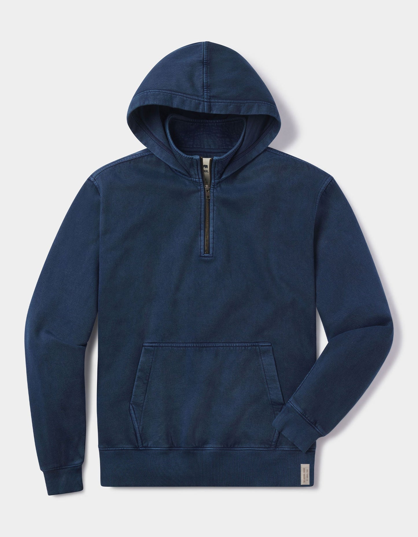 Jackie Premium Fleece Quarter Zip Hoodie in Dark Indigo