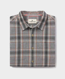 Jackson Button Up Shirt: Grey Plaid