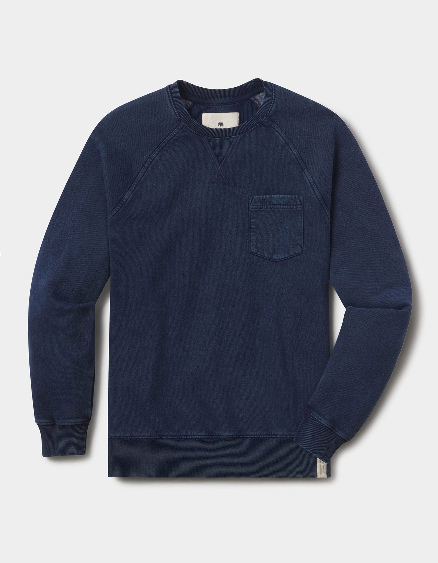 Jackie Premium Fleece Pocket Crew in Dark Indigo