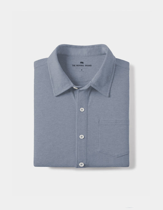 Active Puremeso Button Down Shirt in Blue