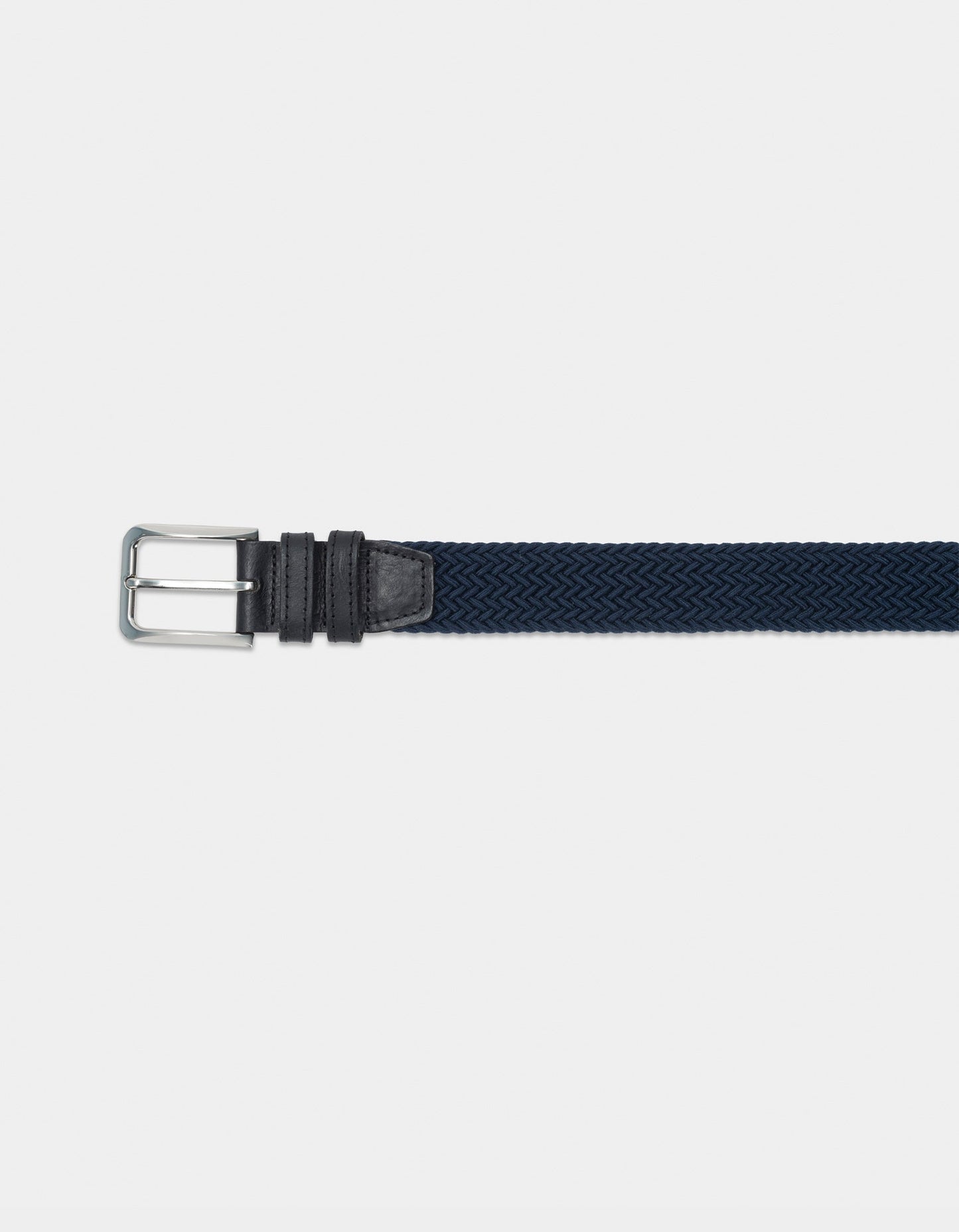 Performance Braided Belt in Navy