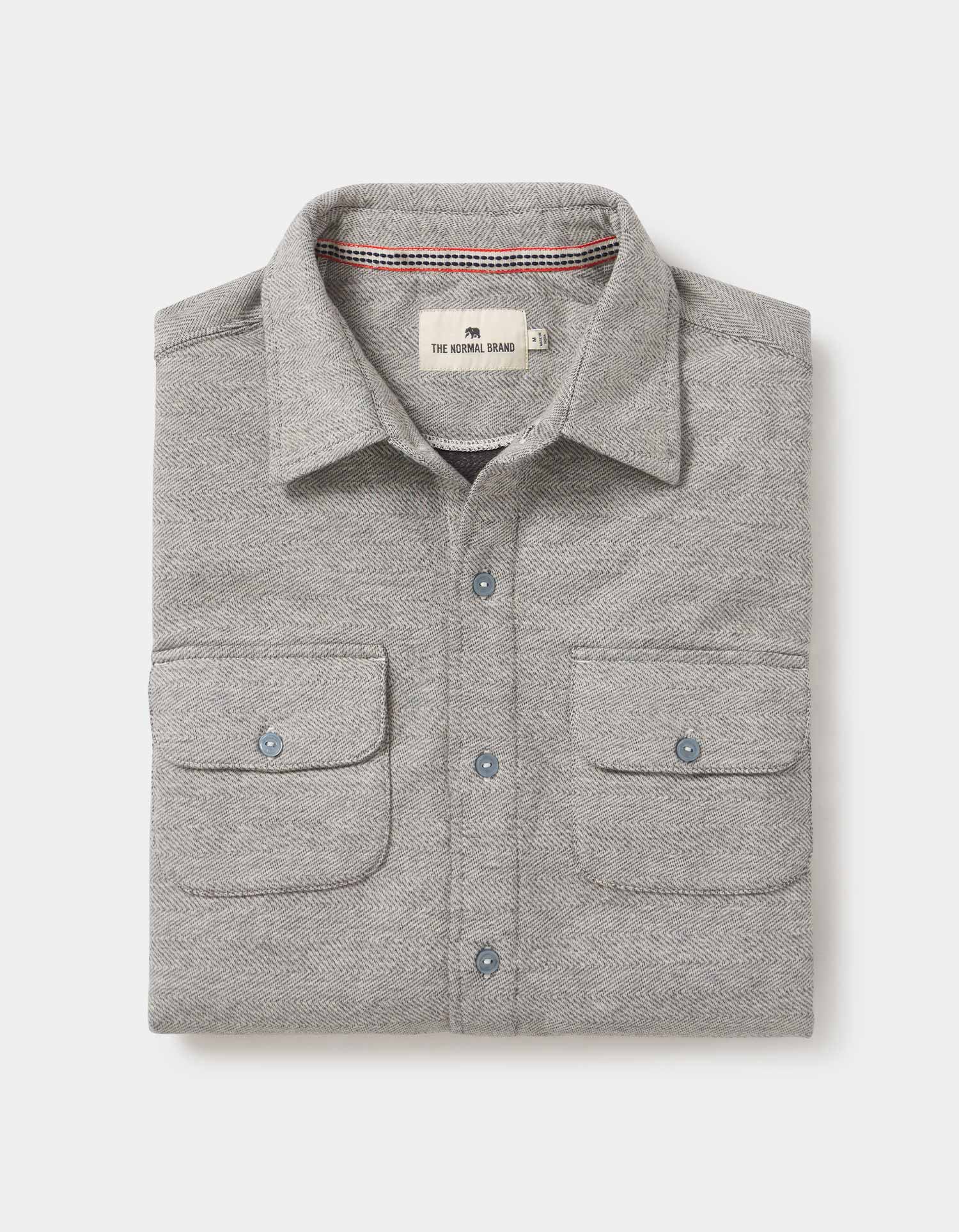 Textured Knit Shirt in Graphite – The Normal Brand