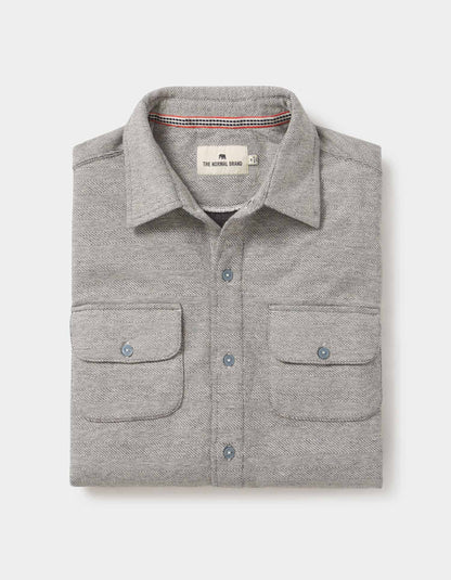 Textured Knit Shirt in Graphite