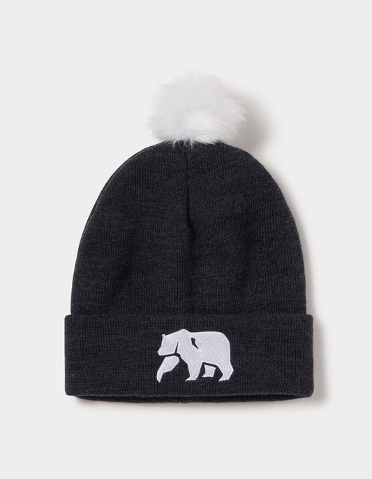 Pom Beanie in Charcoal