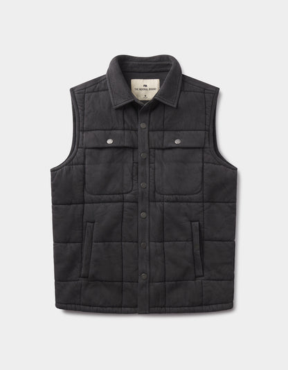 Jackie Premium Fleece Lodge Vest in Phantom