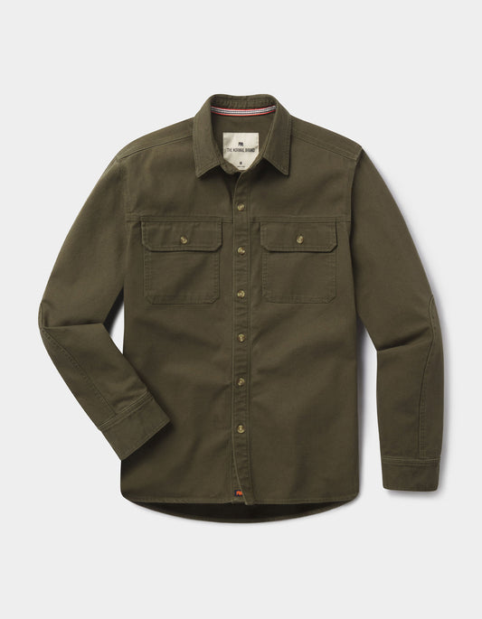 Canvas Shirt Jacket in Alpine