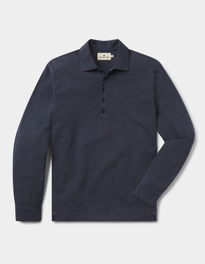 Lennox Jersey Polo in Navy