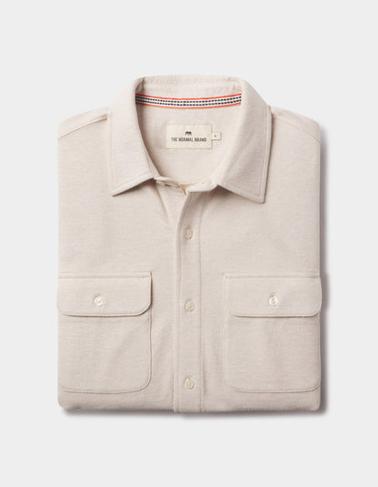 Textured Knit Shirt in Birch