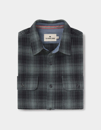 Mountain Overshirt in Eucalyptus Plaid