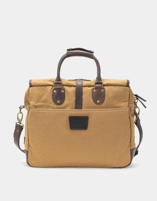 Utility Laptop Bag in Tan