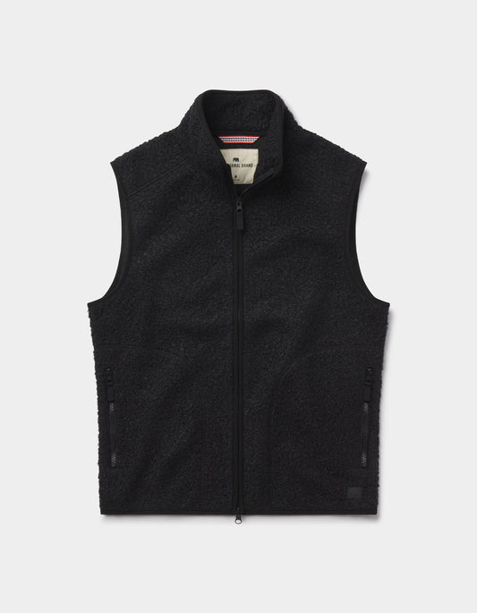 Highland Fleece Vest in Black