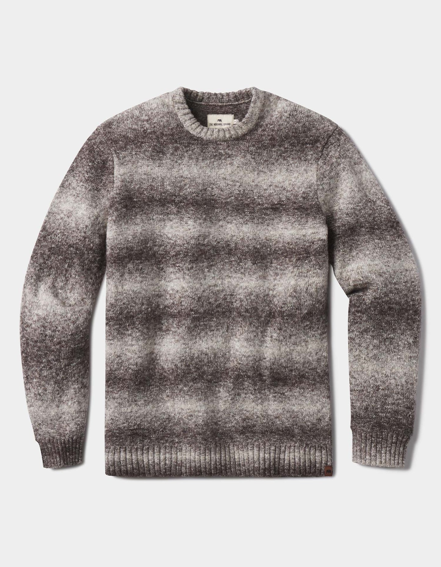 Ombre Crewneck Sweater in Ash