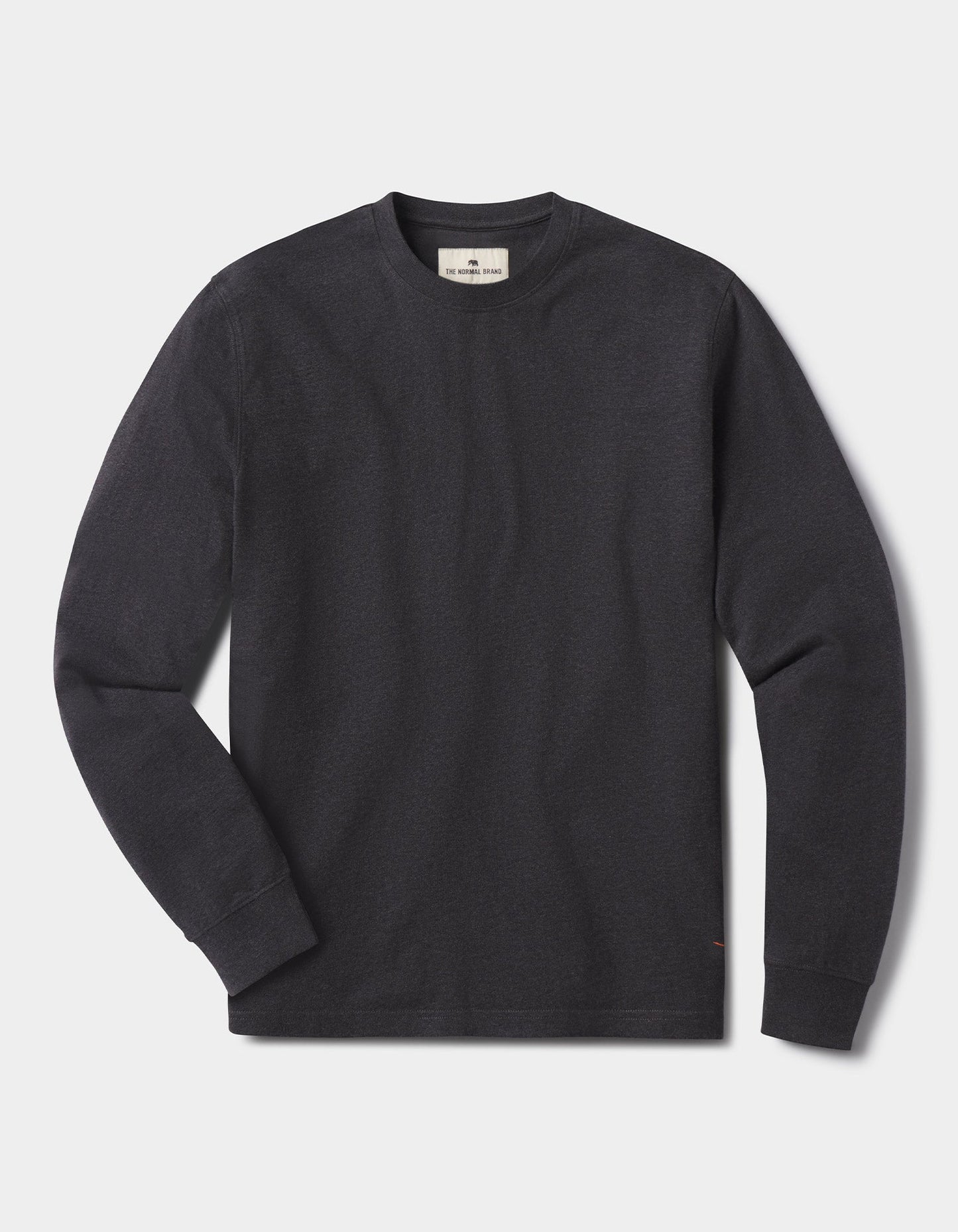 Lennox Jersey Long Sleeve Tee in Heather Charcoal