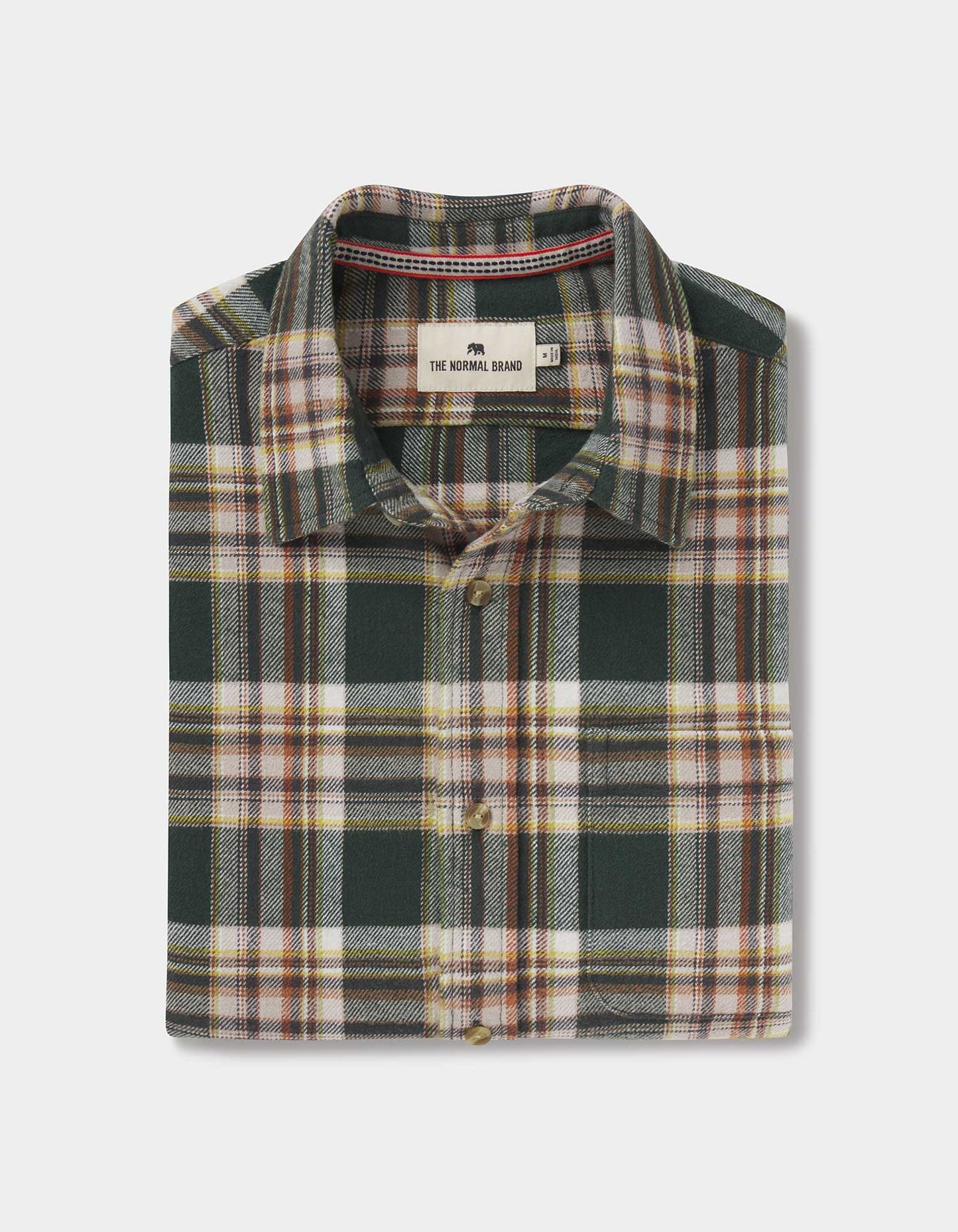 Louis Heavyweight Flannel Overshirt in Elmwood Plaid