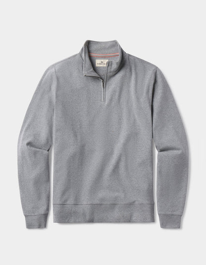 Puremeso Weekend Quarter Zip in Athletic Grey