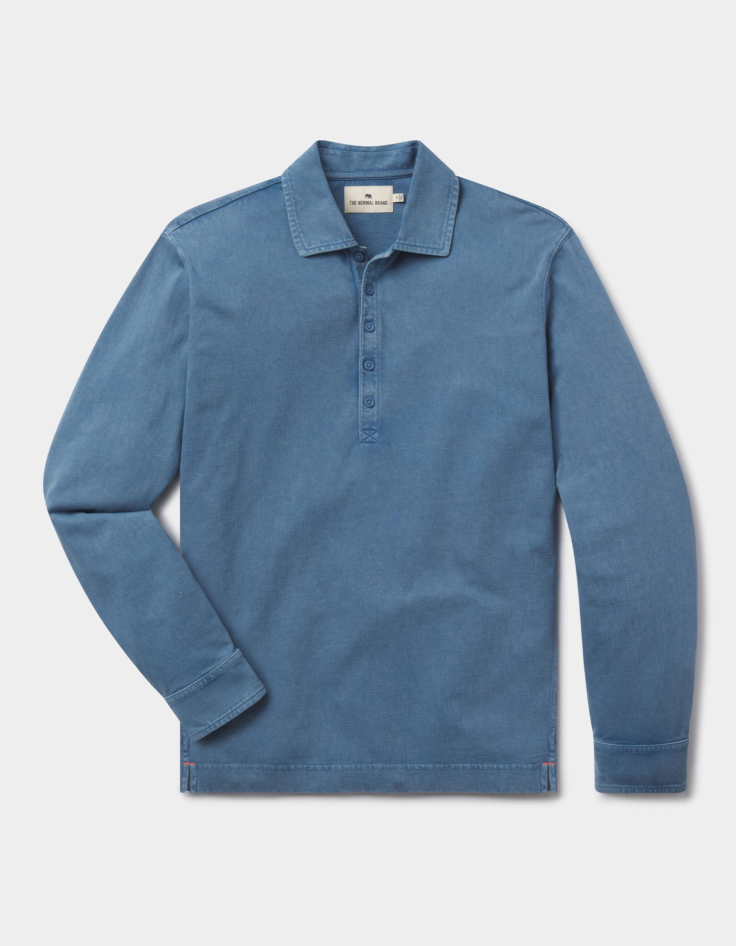 Lennox Jersey Polo in Slate Blue