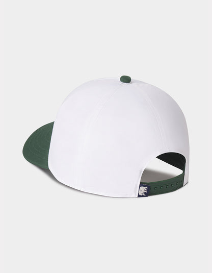 All Day Cap in White/Green