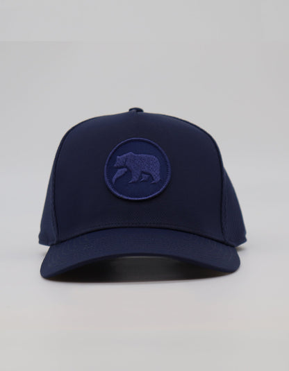 Diamond 5 Panel Cap in Navy