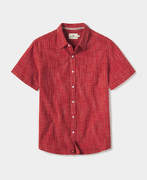 Freshwater Short Sleeve Button Up Shirt: Spice