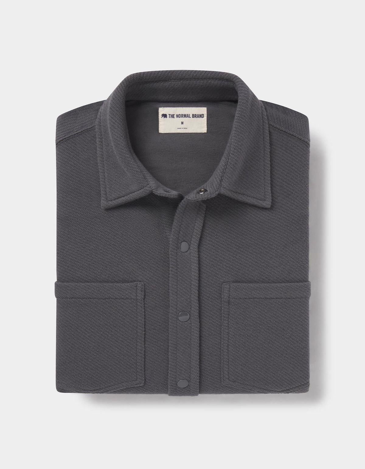 Loop Terry Button Up in Shadow – The Normal Brand