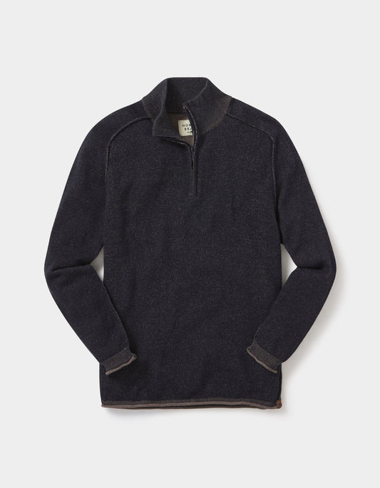 Jimmy Quarter Zip in Navy