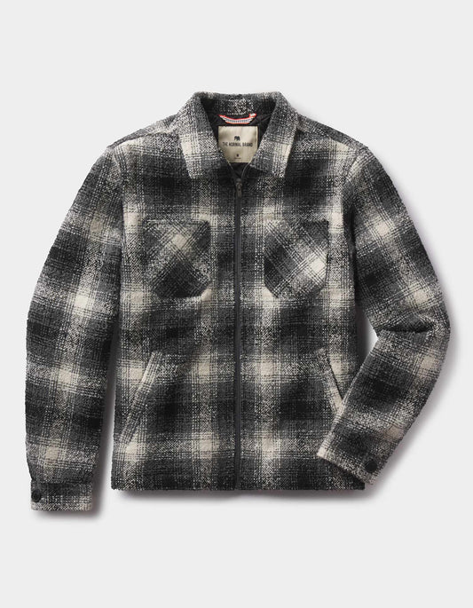 Bryson Jacket in Black/White Plaid