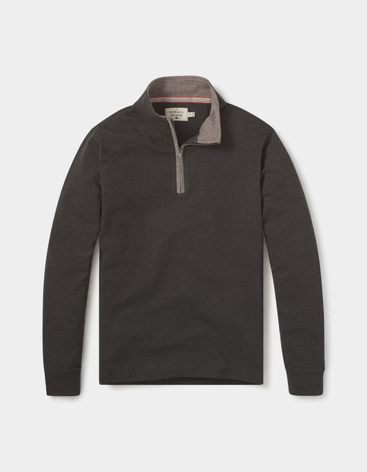 Puremeso Quarter Zip Pullover in Charcoal