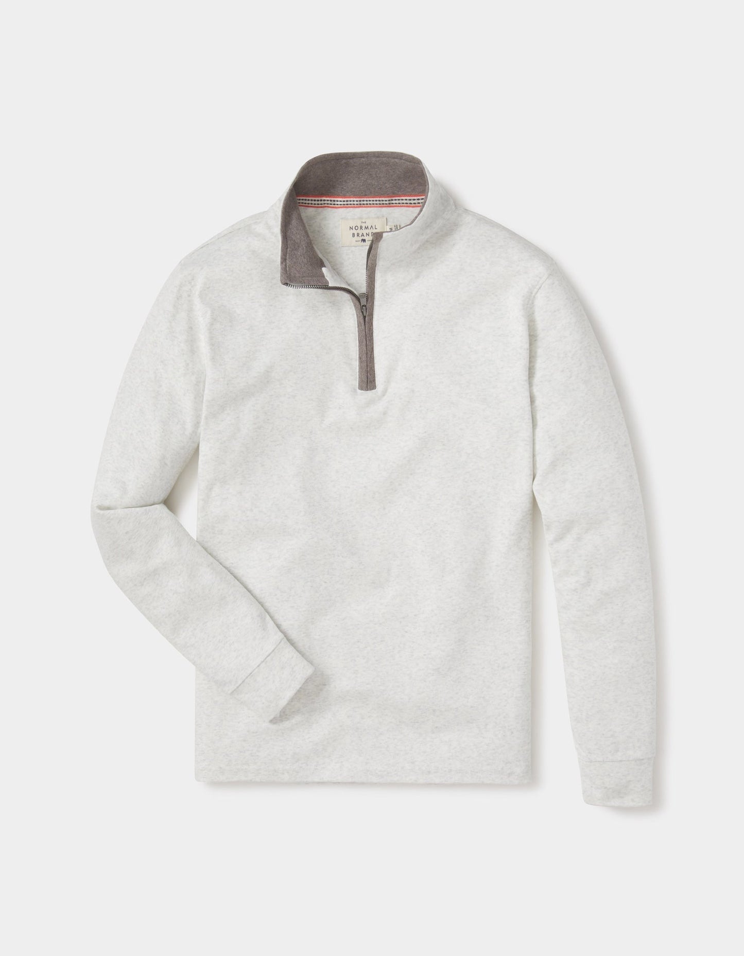 Puremeso Quarter Zip Pullover in Stone