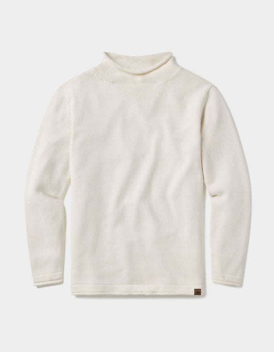 Roll Neck Sweater in Cream