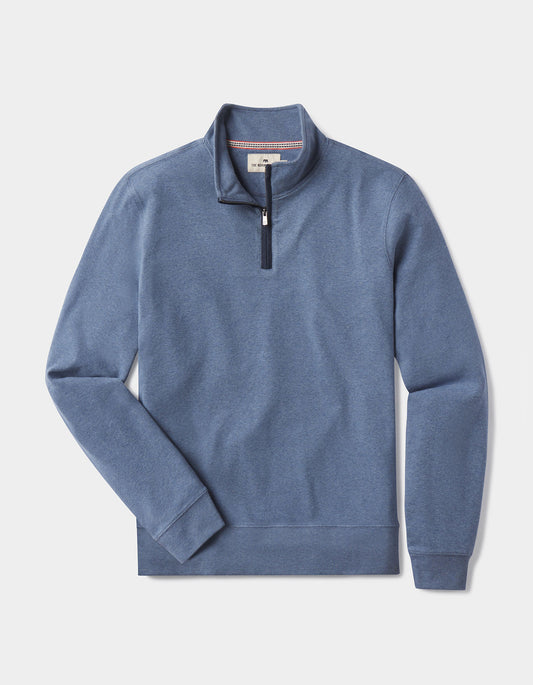 Puremeso Weekend Quarter Zip in Slate Blue