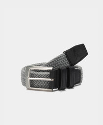 Performance Braided Belt: Grey