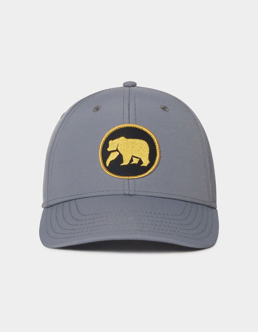 Circle Patch Performance Cap in Grey