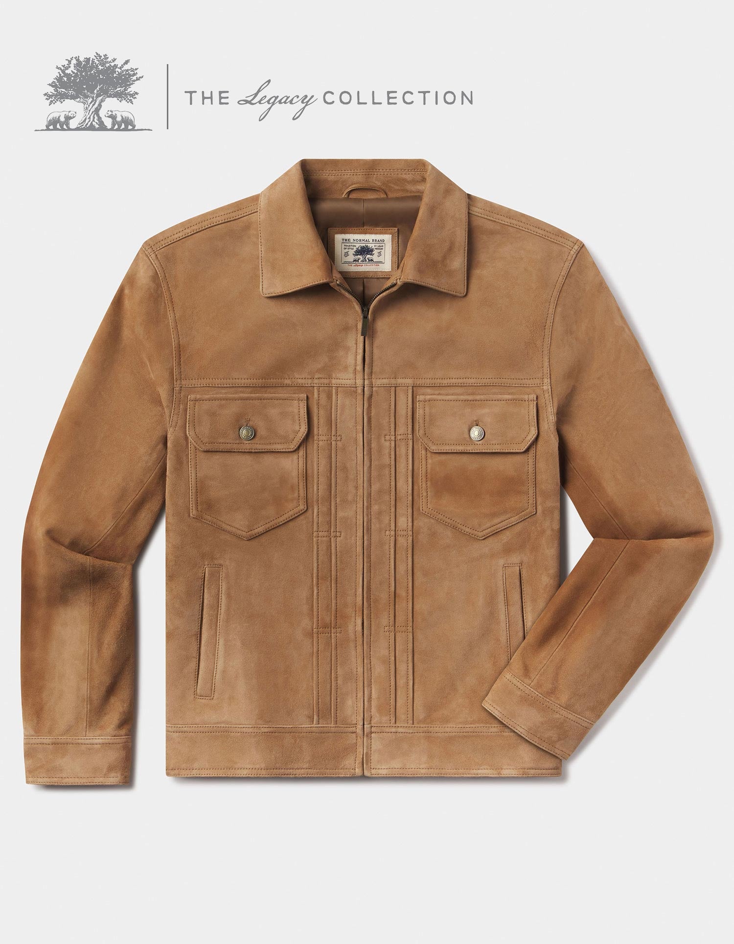 Anthony Suede Type 2 Trucker in Toasted Chestnut – The Normal Brand