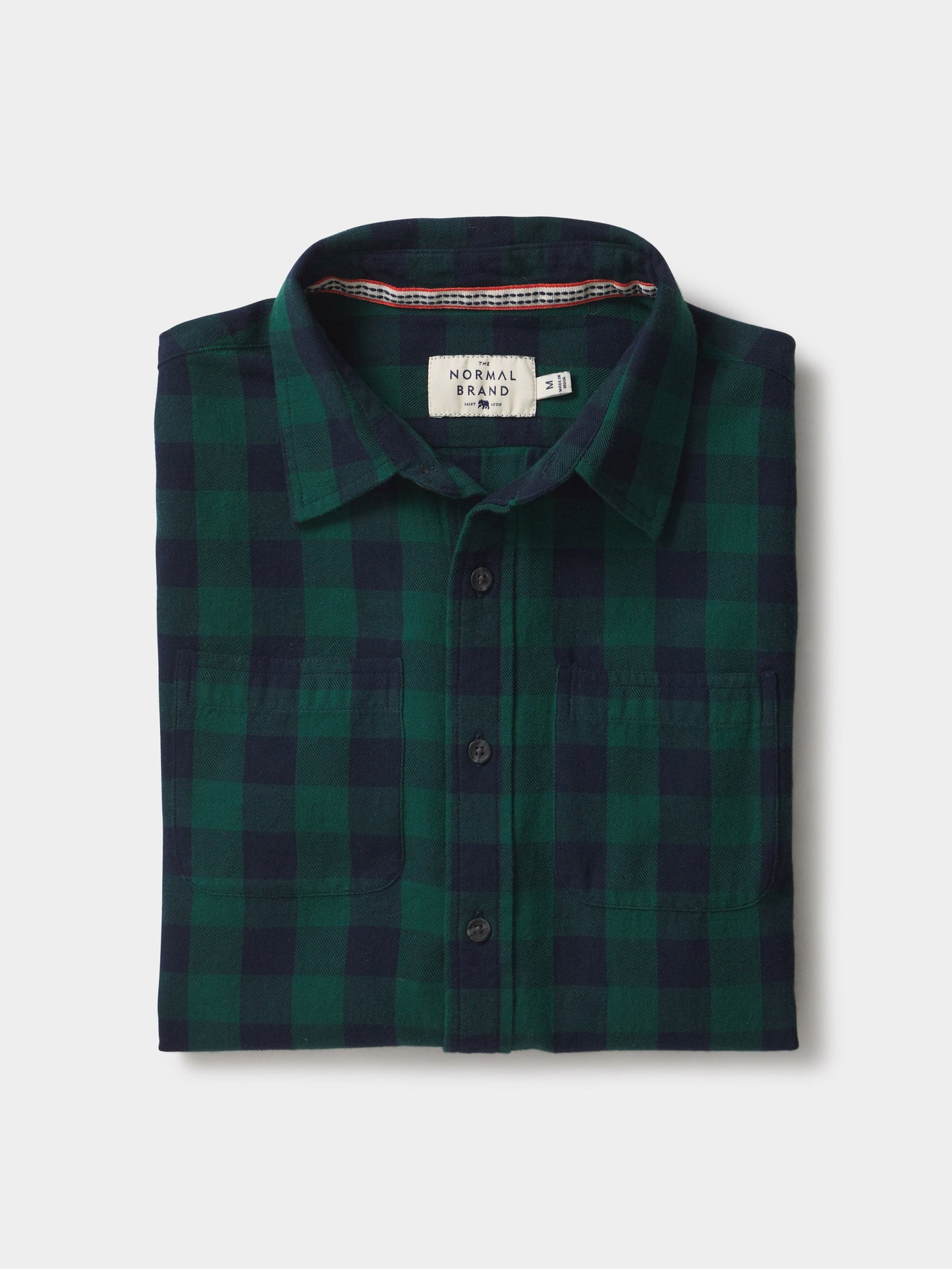 Jackson Lightweight Flannel in Green Check