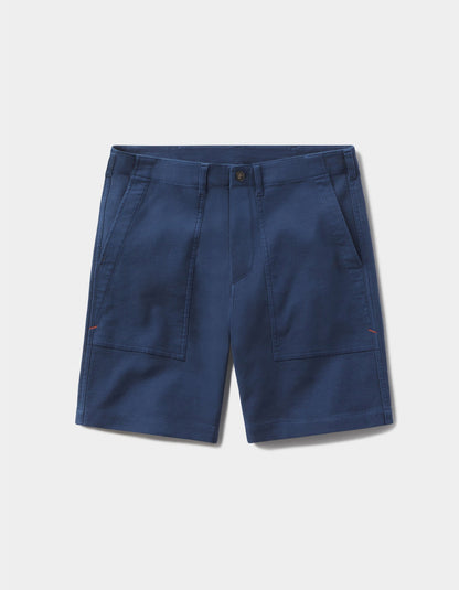 Comfort Terry Utility Short in Dark Blue