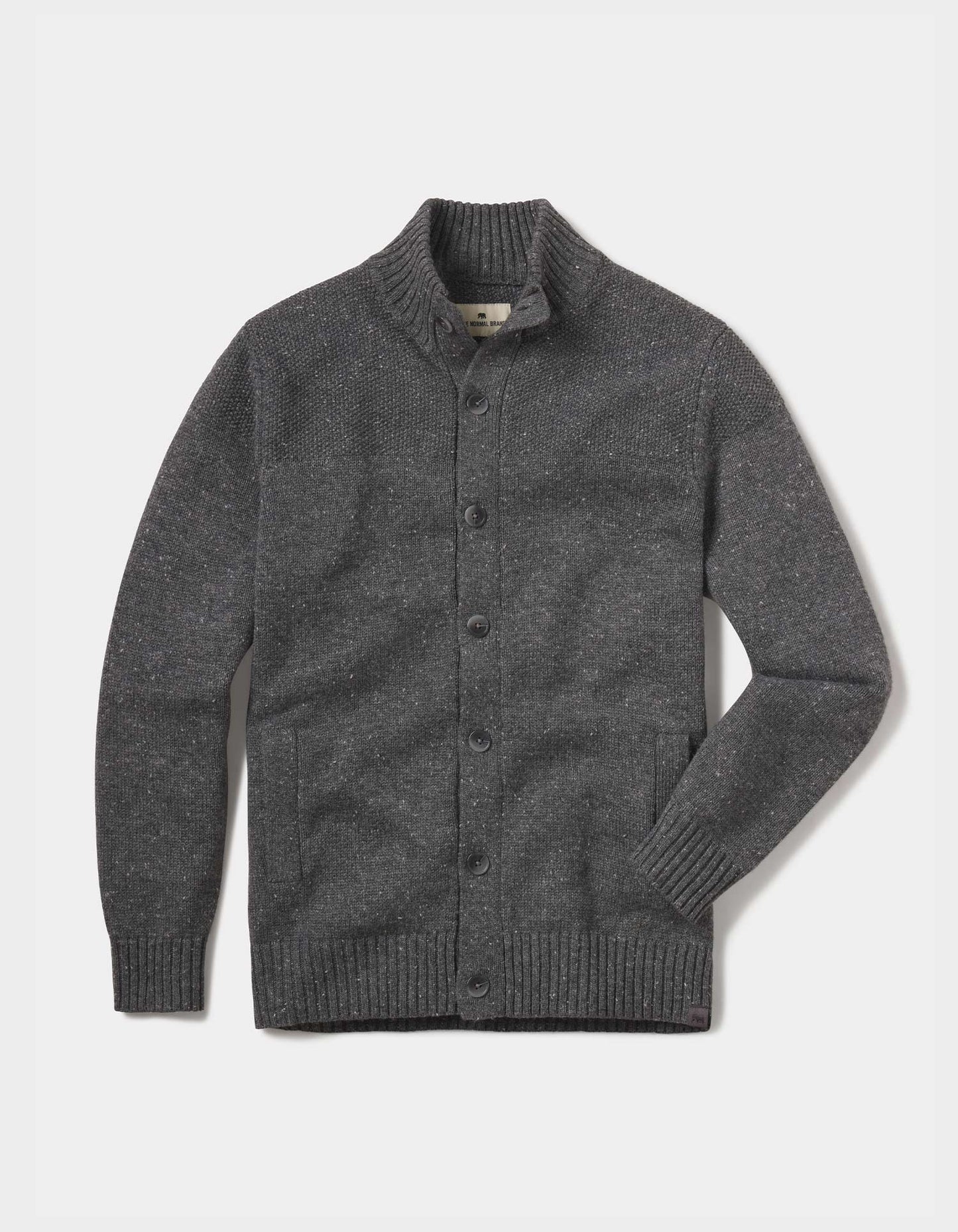 Seawool Nep Cardigan in Grey