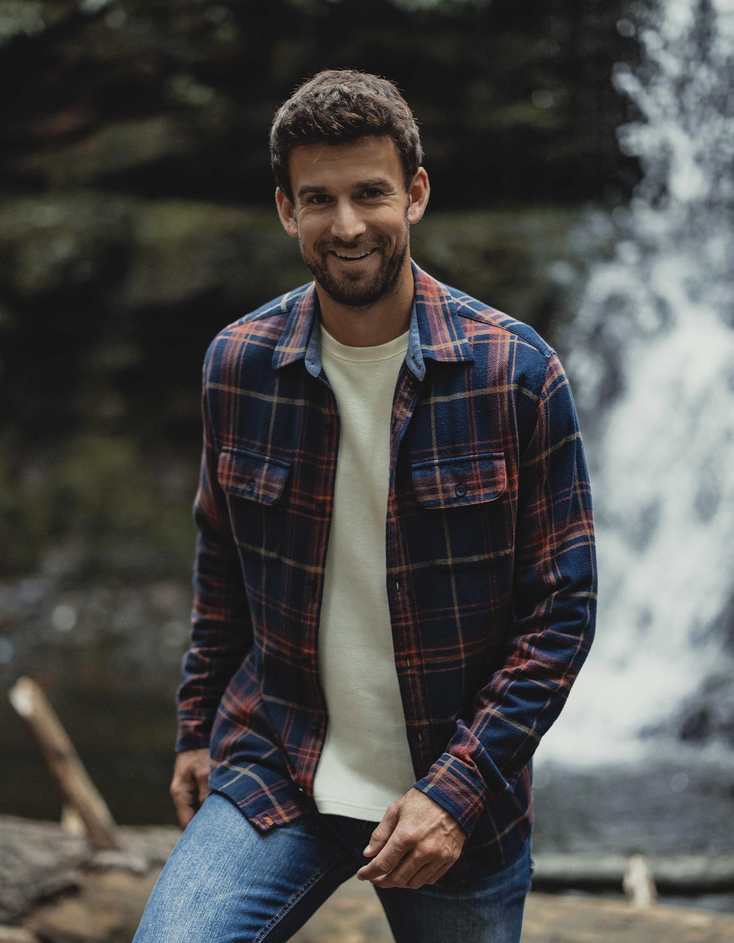 Mountain Overshirt in Cider Plaid