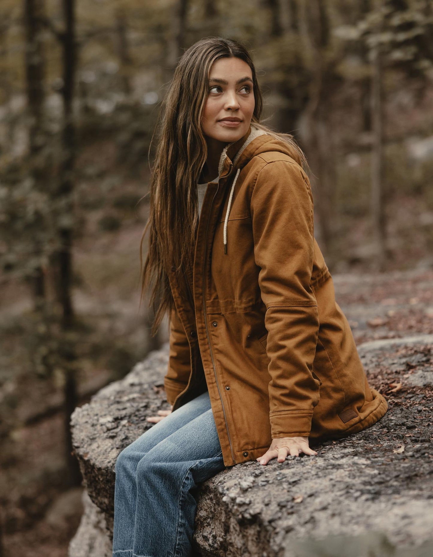 Betsie Canvas Coat in Maple Glaze