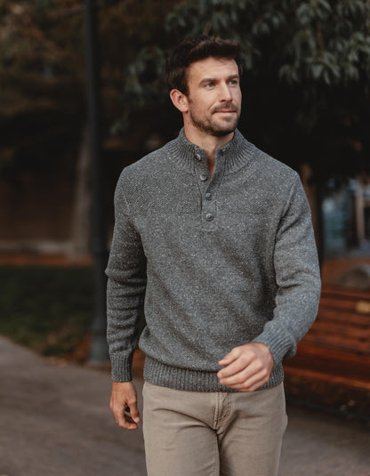 Seawool Nep Popover in Grey